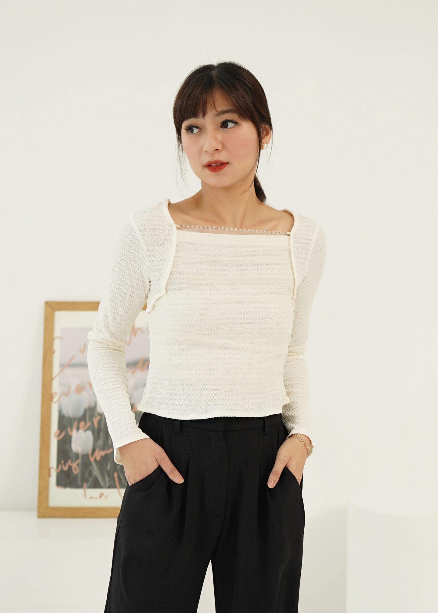 Moja Pearl Longsleeve - Cream
