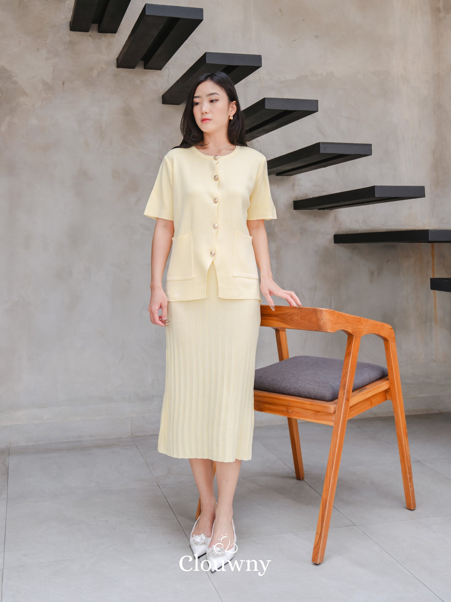 Sorell Knit Set  -Yellow