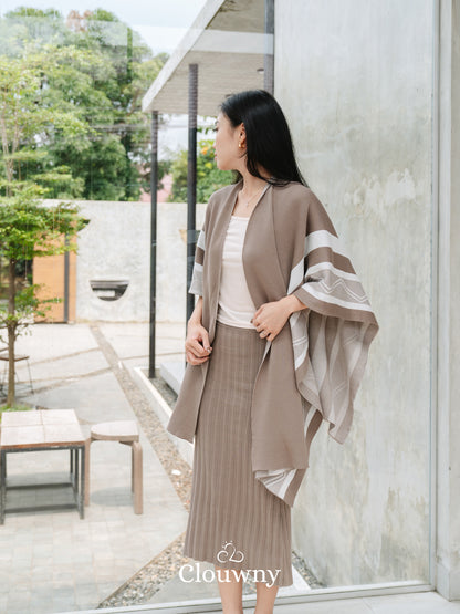 Tribal Vintage Scarf - Beige