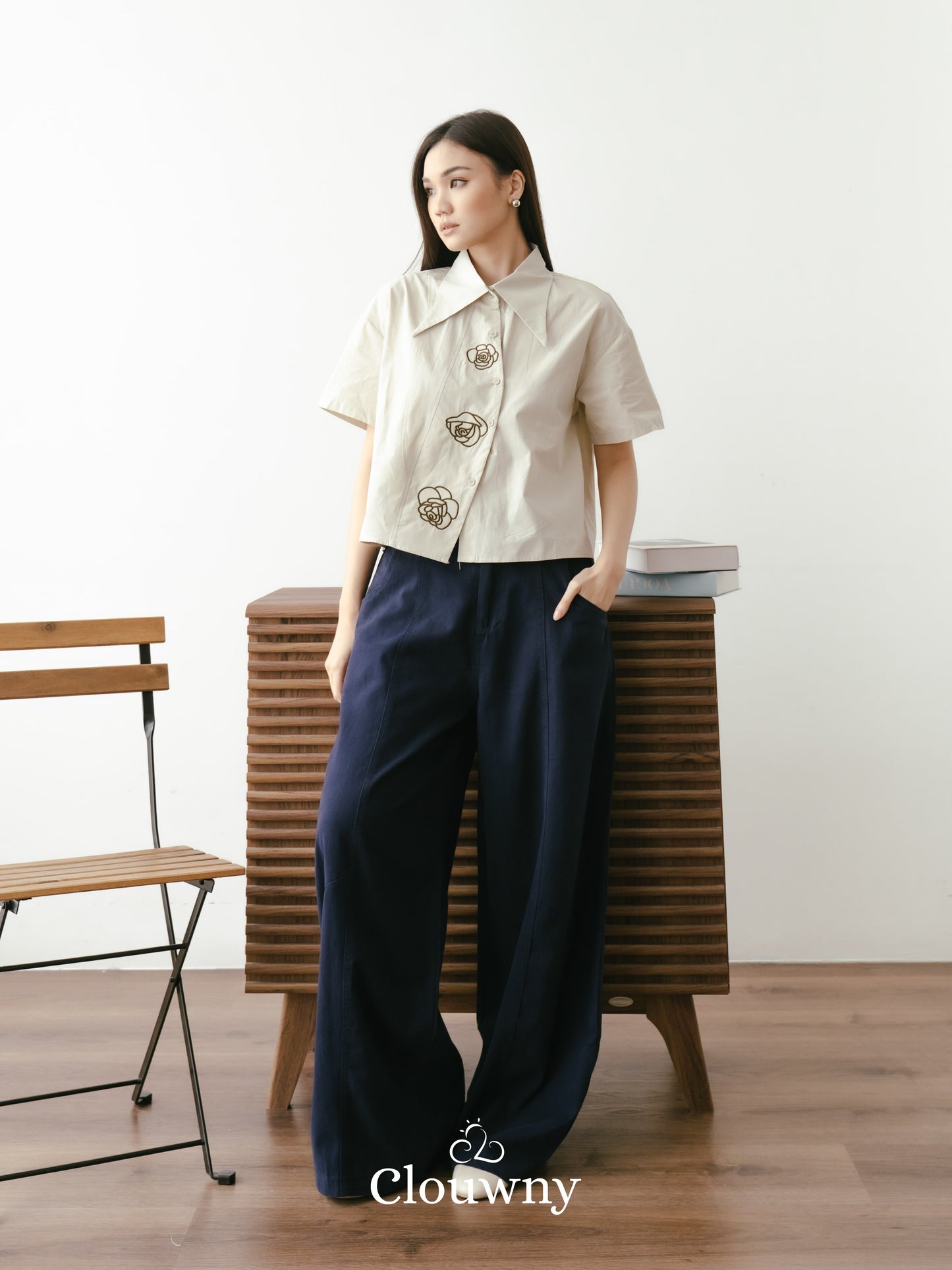 Roze Cotton Shirt - Tea