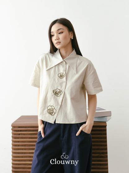 Roze Cotton Shirt - Tea