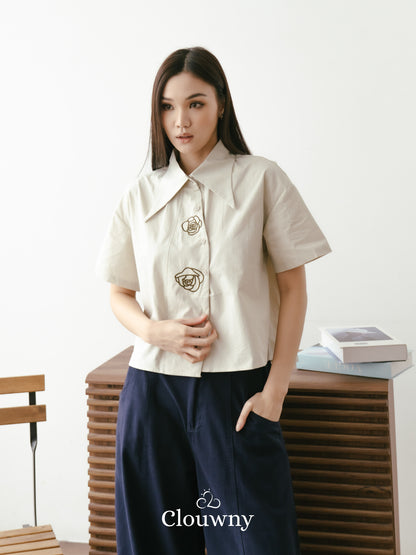 Roze Cotton Shirt - Tea