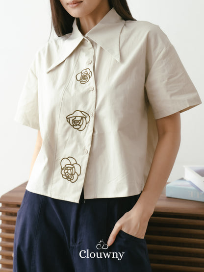 Roze Cotton Shirt - Tea