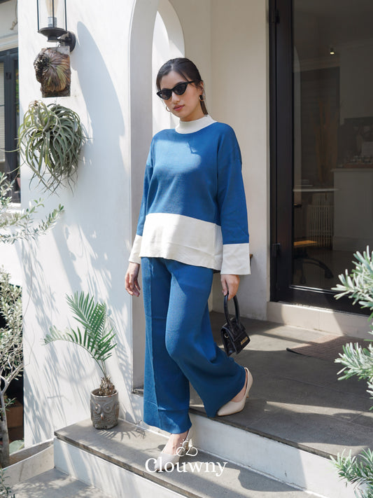 Paris Knit Set - Blue