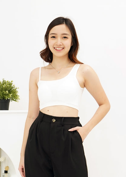 Gloom Crop Tanktop - White