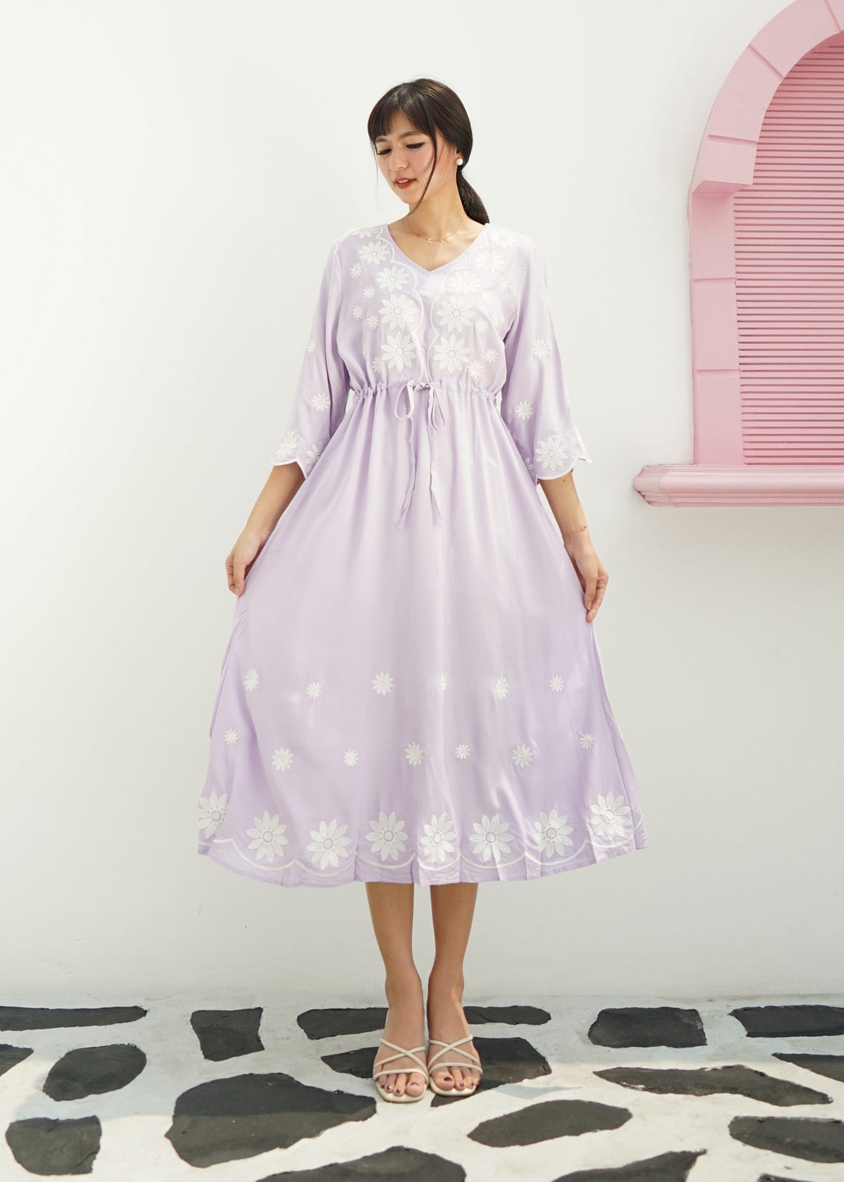 Fazio Maxi Dress - Lilac