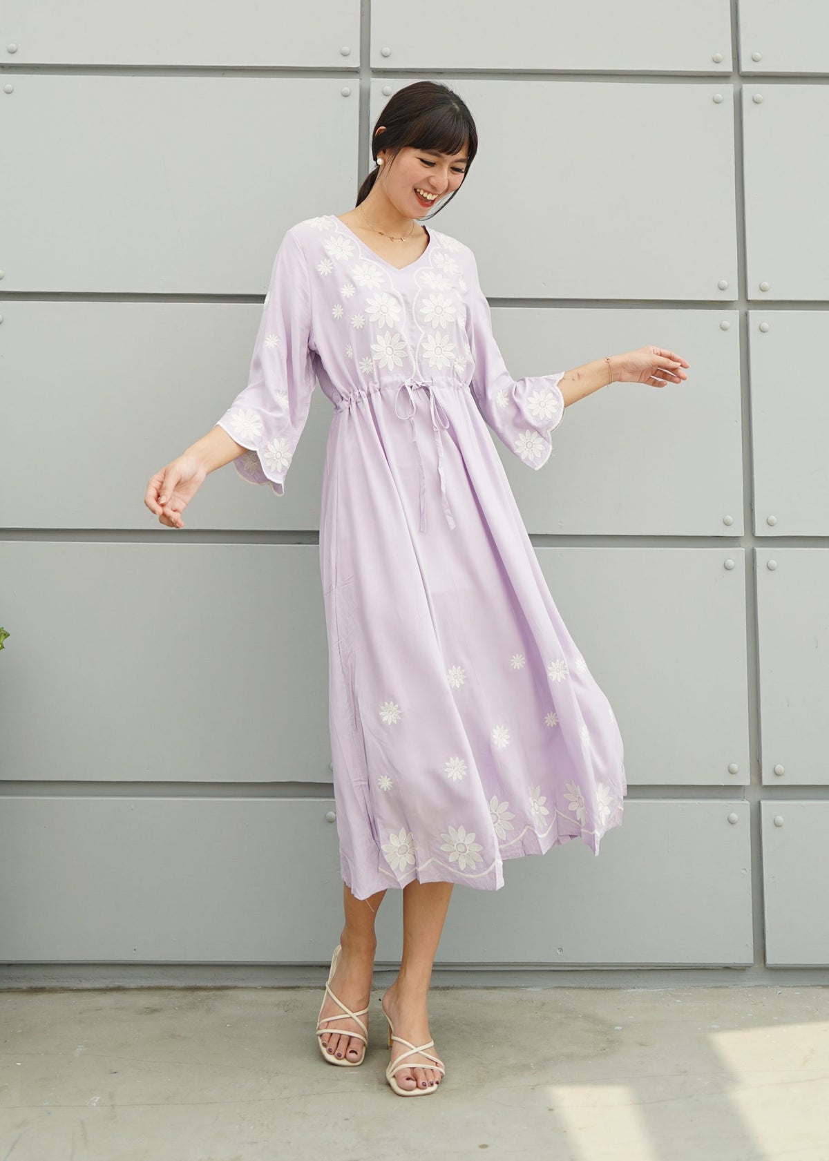 Fazio Maxi Dress - Lilac