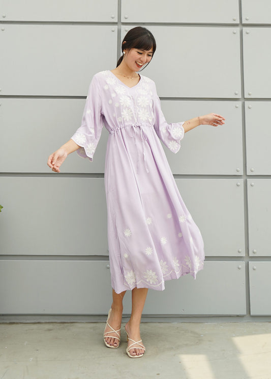 Fazio Maxi Dress - Lilac