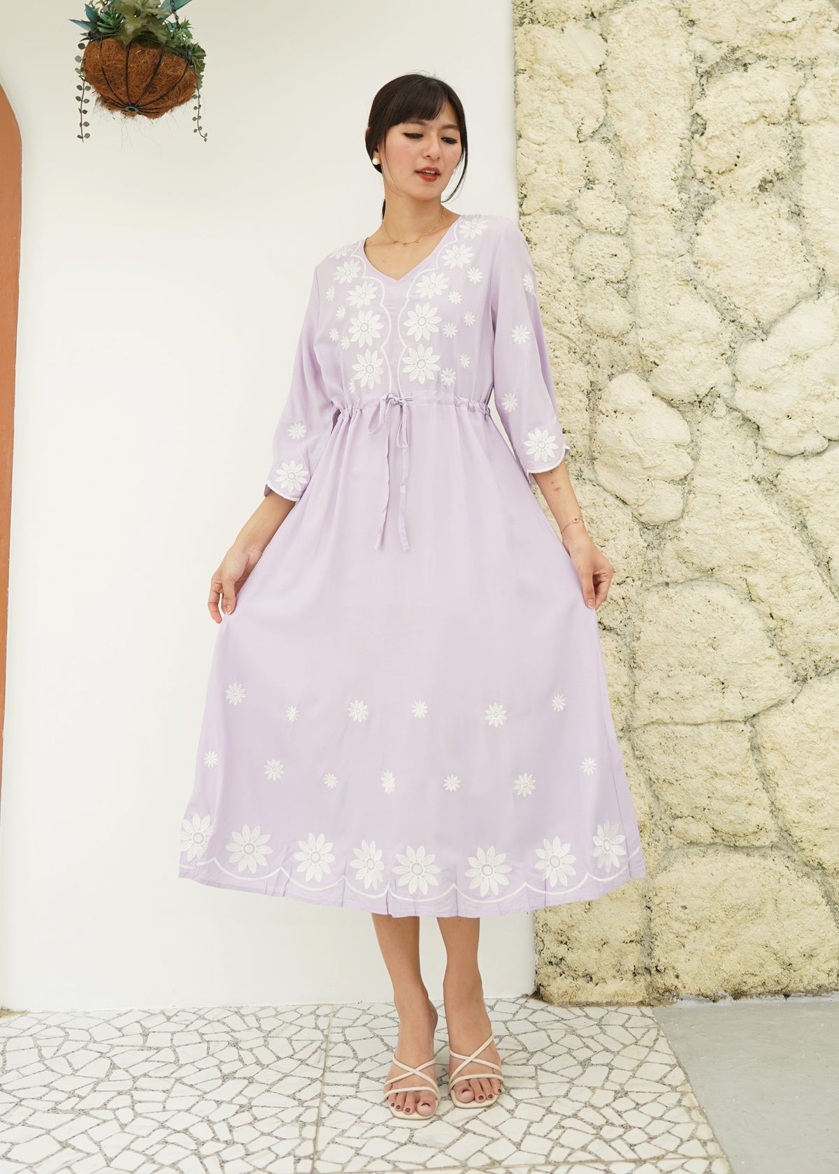 Fazio Maxi Dress - Lilac