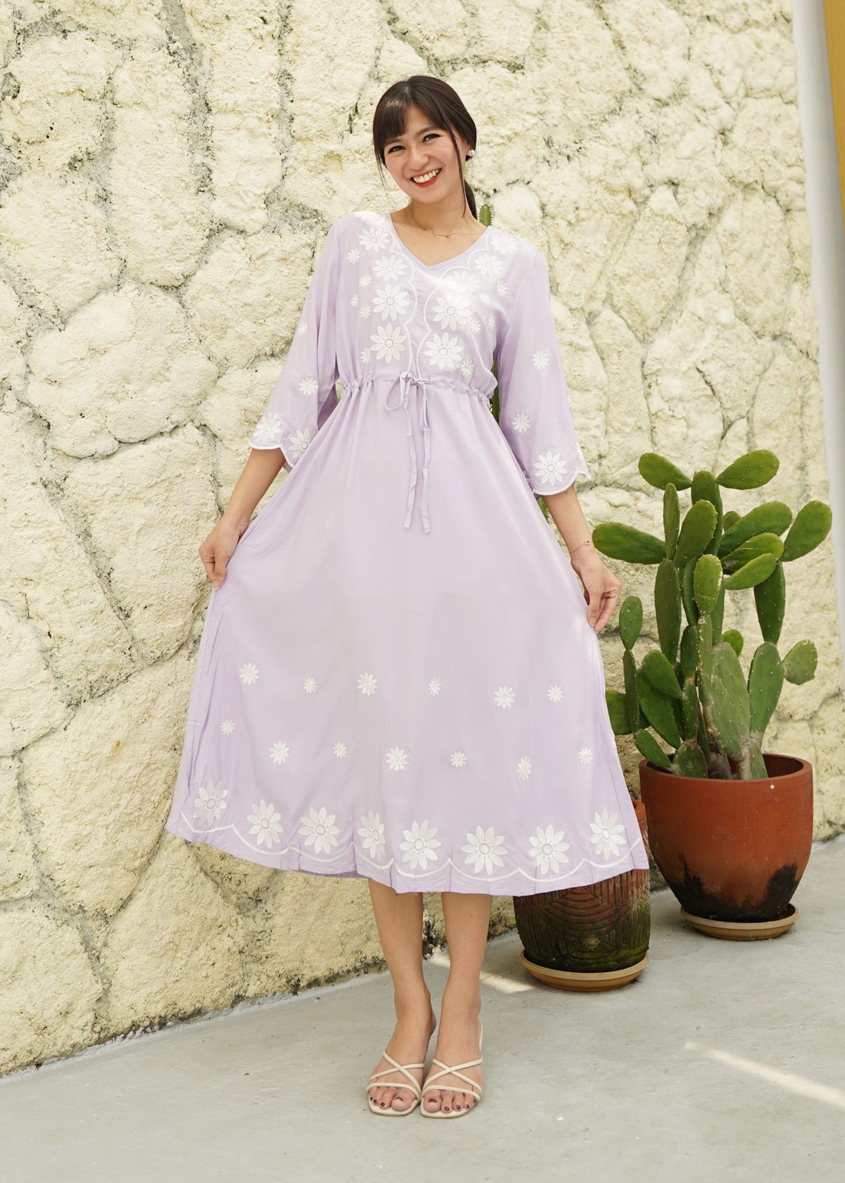 Fazio Maxi Dress - Lilac