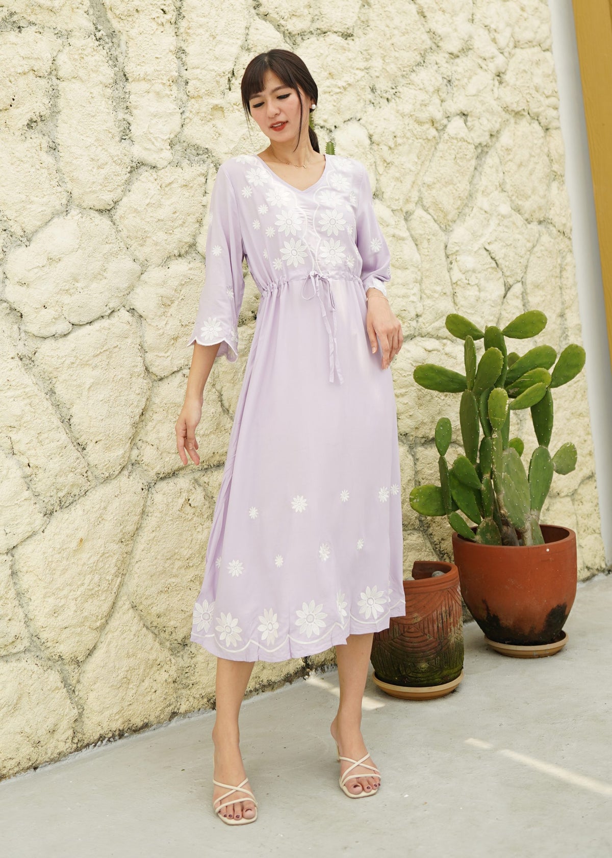 Fazio Maxi Dress - Lilac