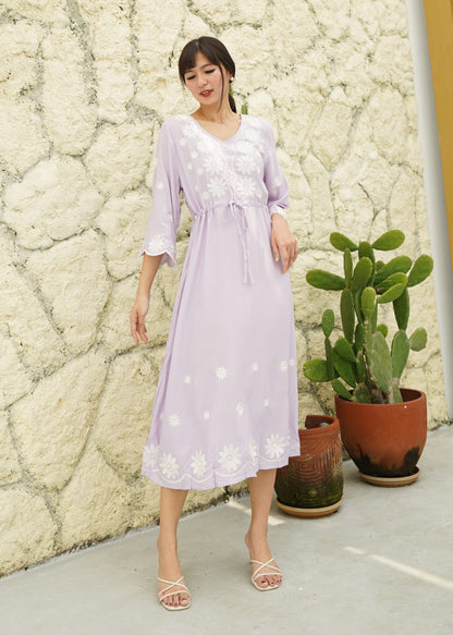 Fazio Maxi Dress - Lilac