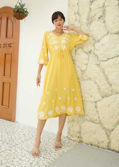 Fazio Maxi Dress - Yellow