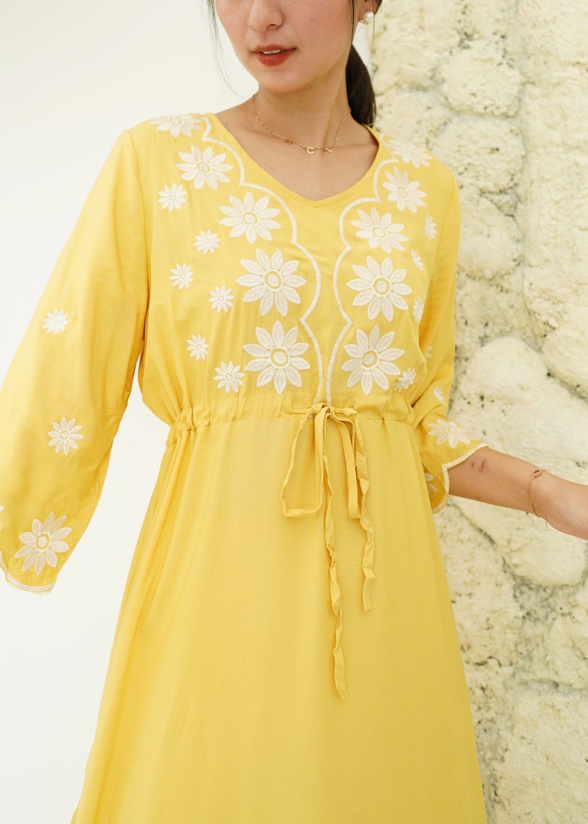 Fazio Maxi Dress - Yellow