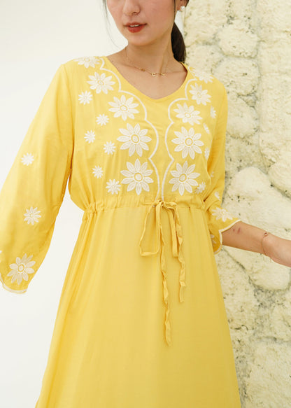 Fazio Maxi Dress - Yellow