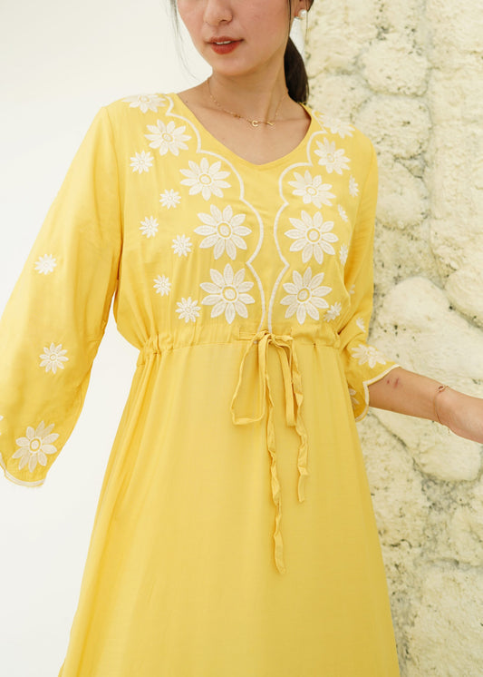 Fazio Maxi Dress - Yellow