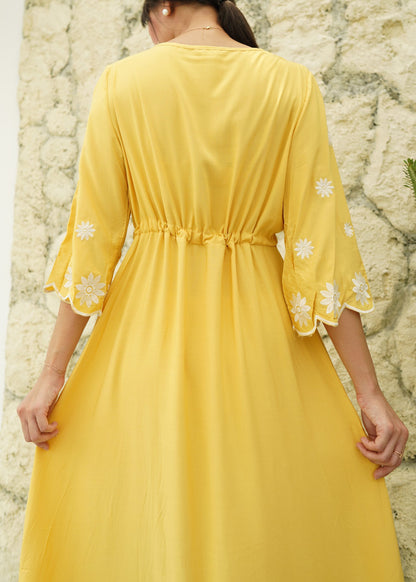 Fazio Maxi Dress - Yellow