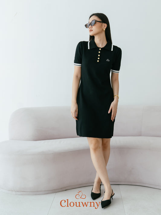 Anora Knit Dress - Black