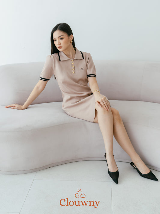 Anora Knit Dress - Khaki