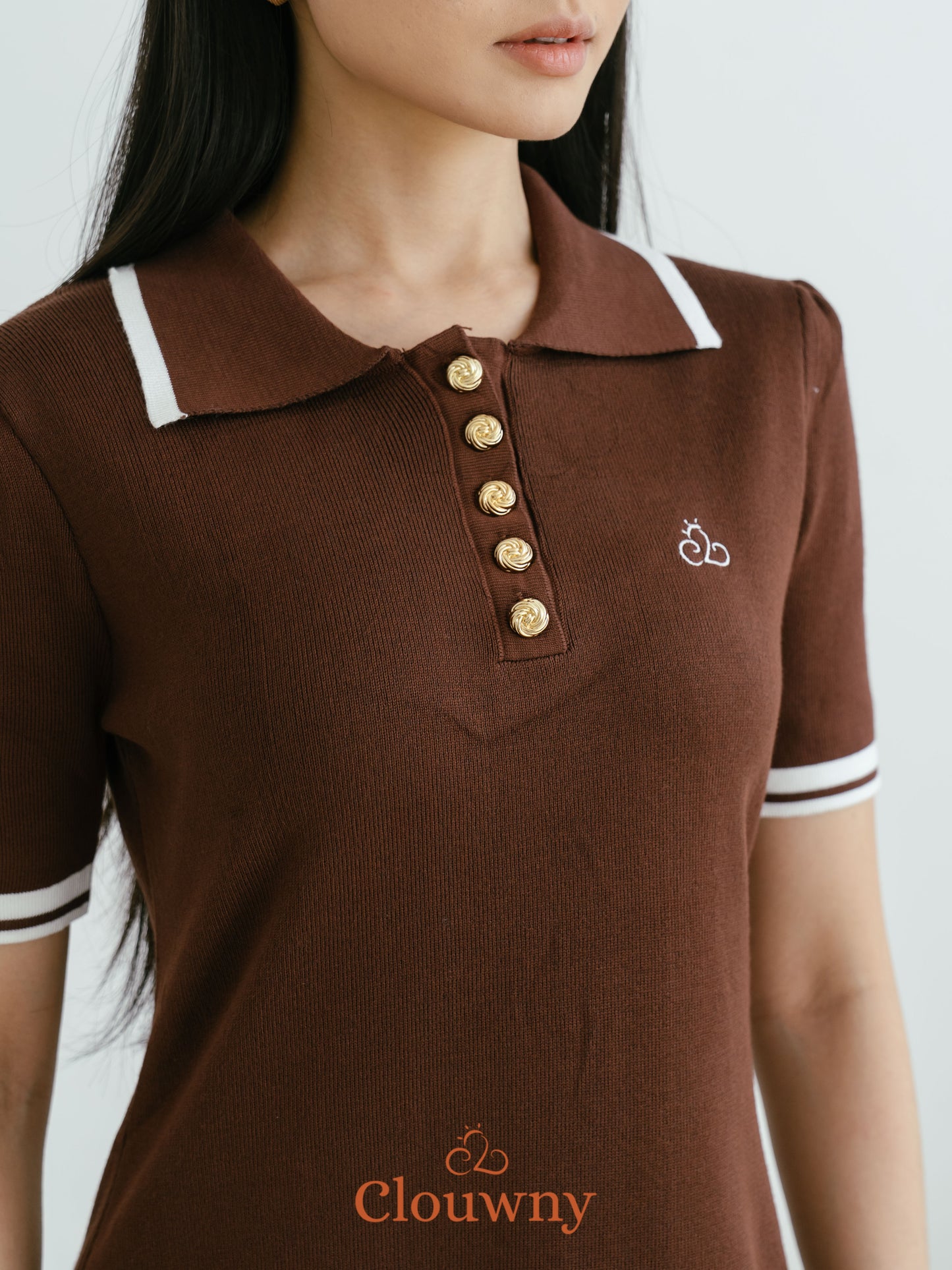 Anora Knit Dress - Coffee