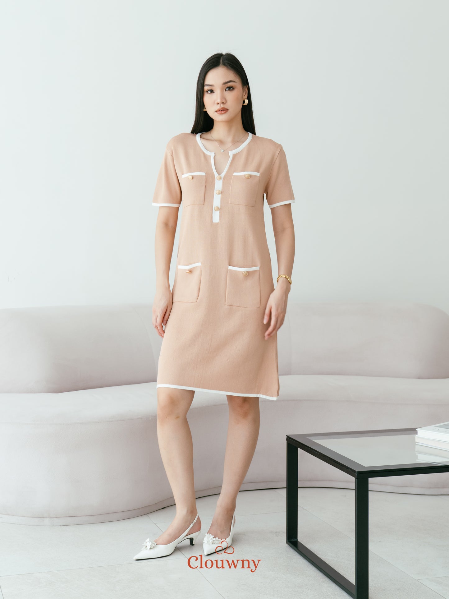 Ventura Knit Dress - Khaki