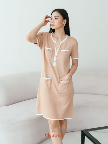 Ventura Knit Dress - Khaki