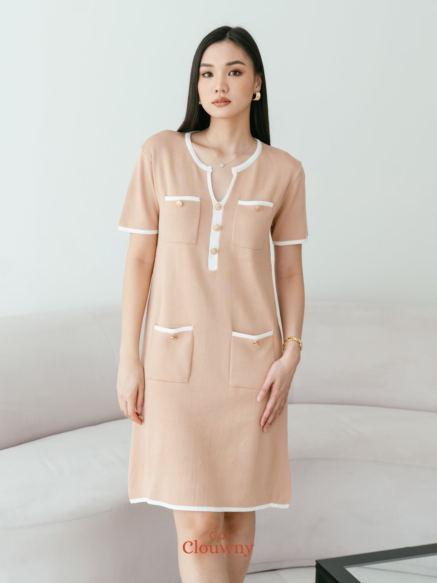 Ventura Knit Dress - Khaki