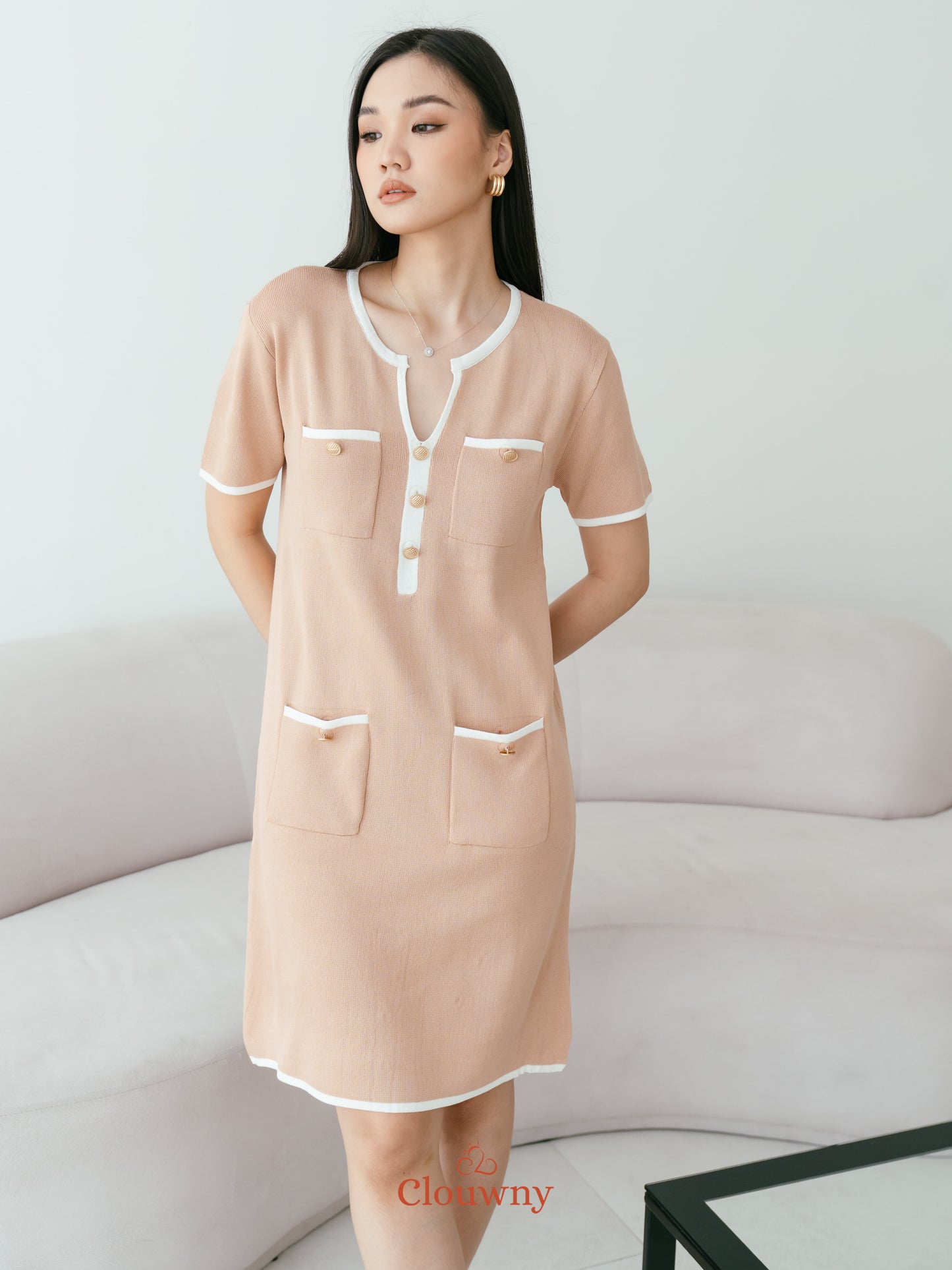 Ventura Knit Dress - Khaki