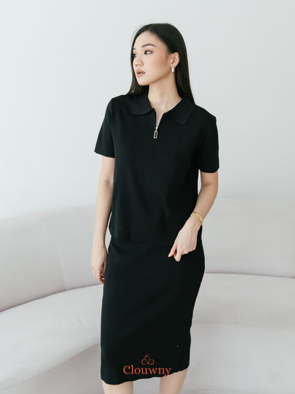 Alani Knit Set - Black