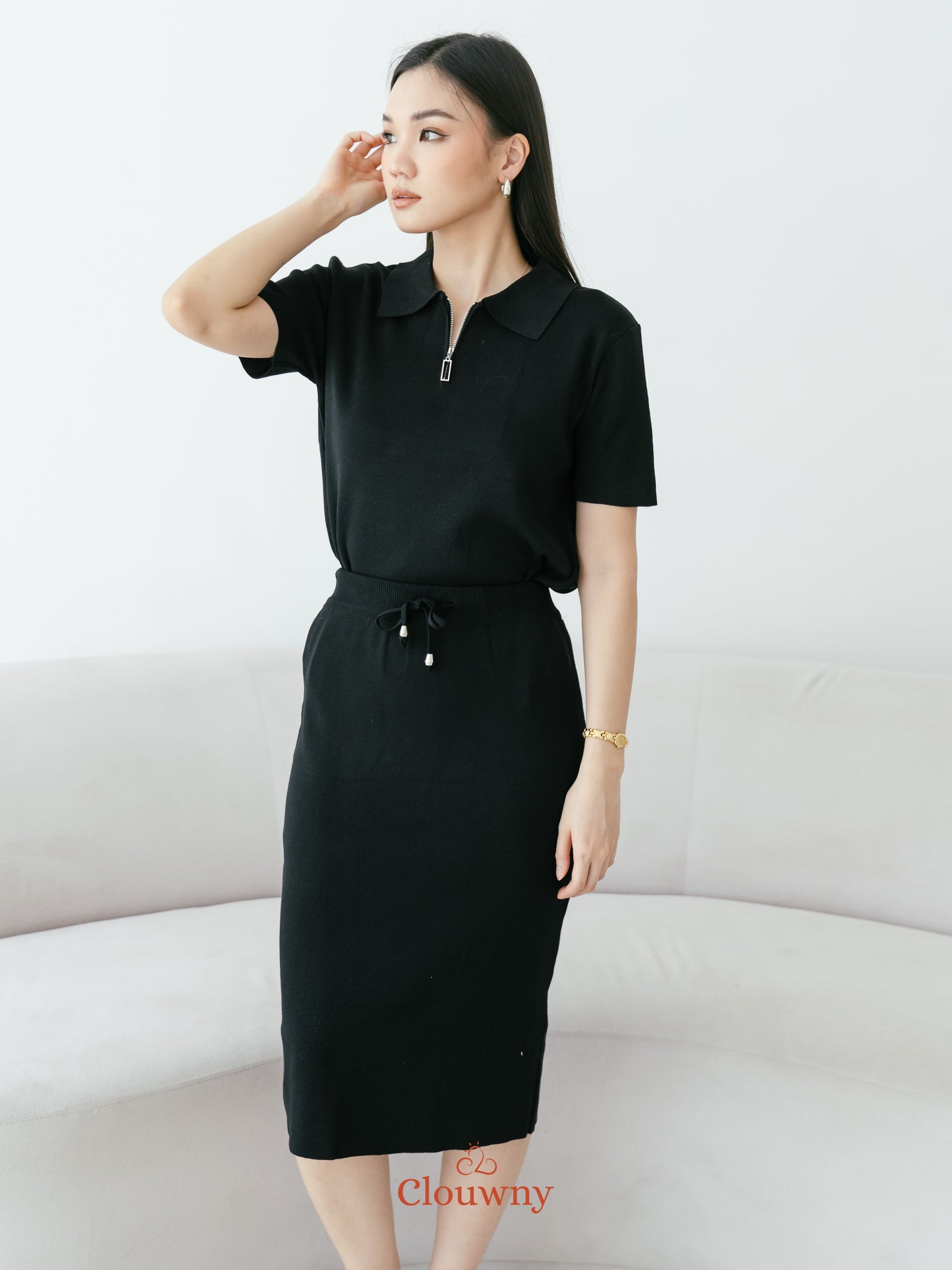 Alani Knit Set - Black