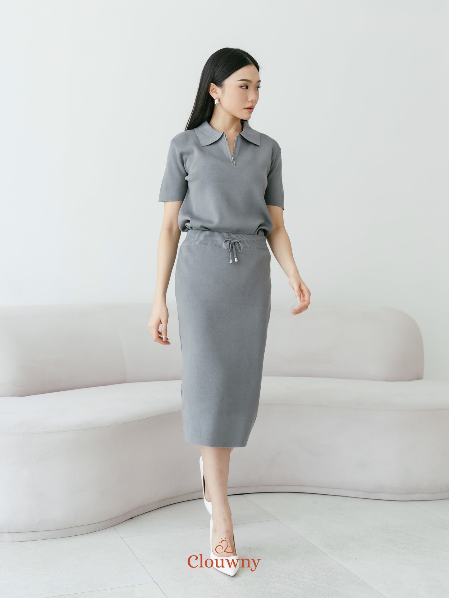 Alani Knit Set - Grey