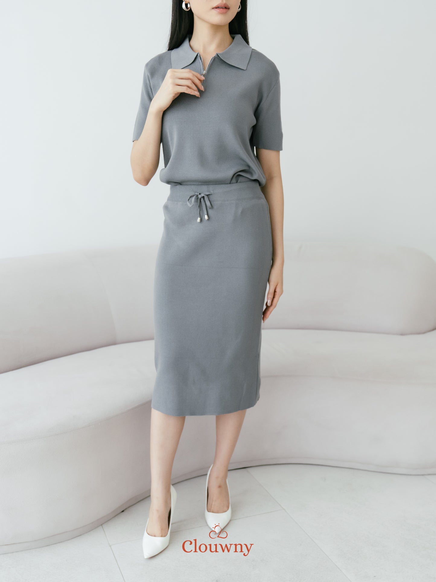Alani Knit Set - Grey
