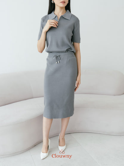 Alani Knit Set - Grey