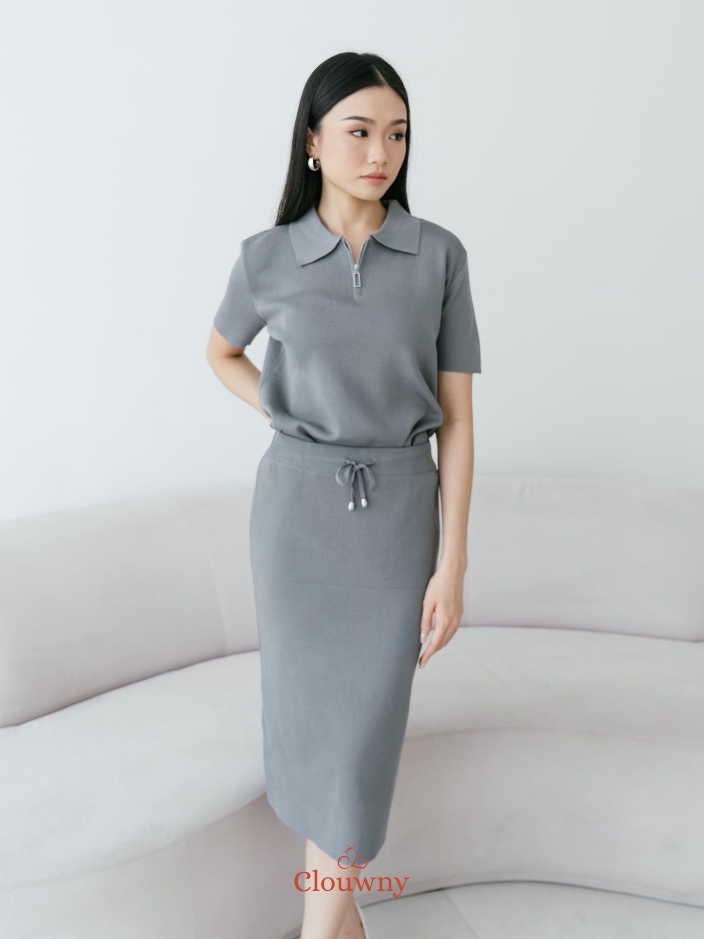 Alani Knit Set - Grey