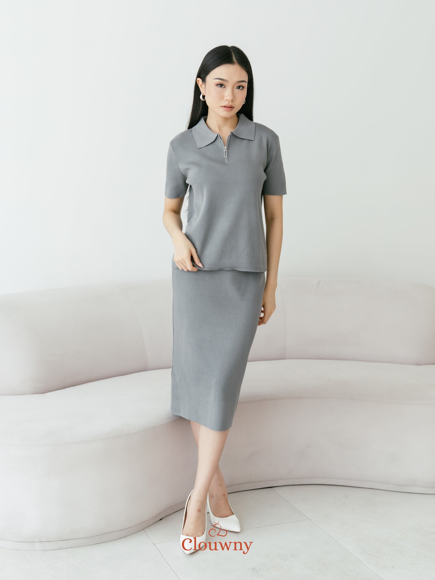 Alani Knit Set - Grey