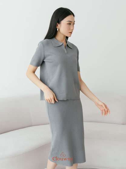 Alani Knit Set - Grey