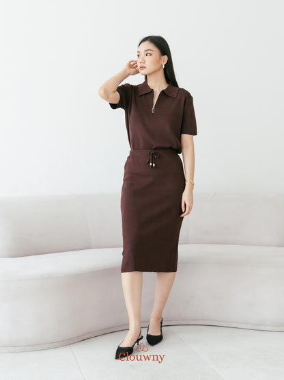 Alani Knit Set - Coffee