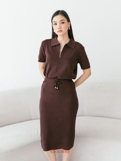 Alani Knit Set - Coffee