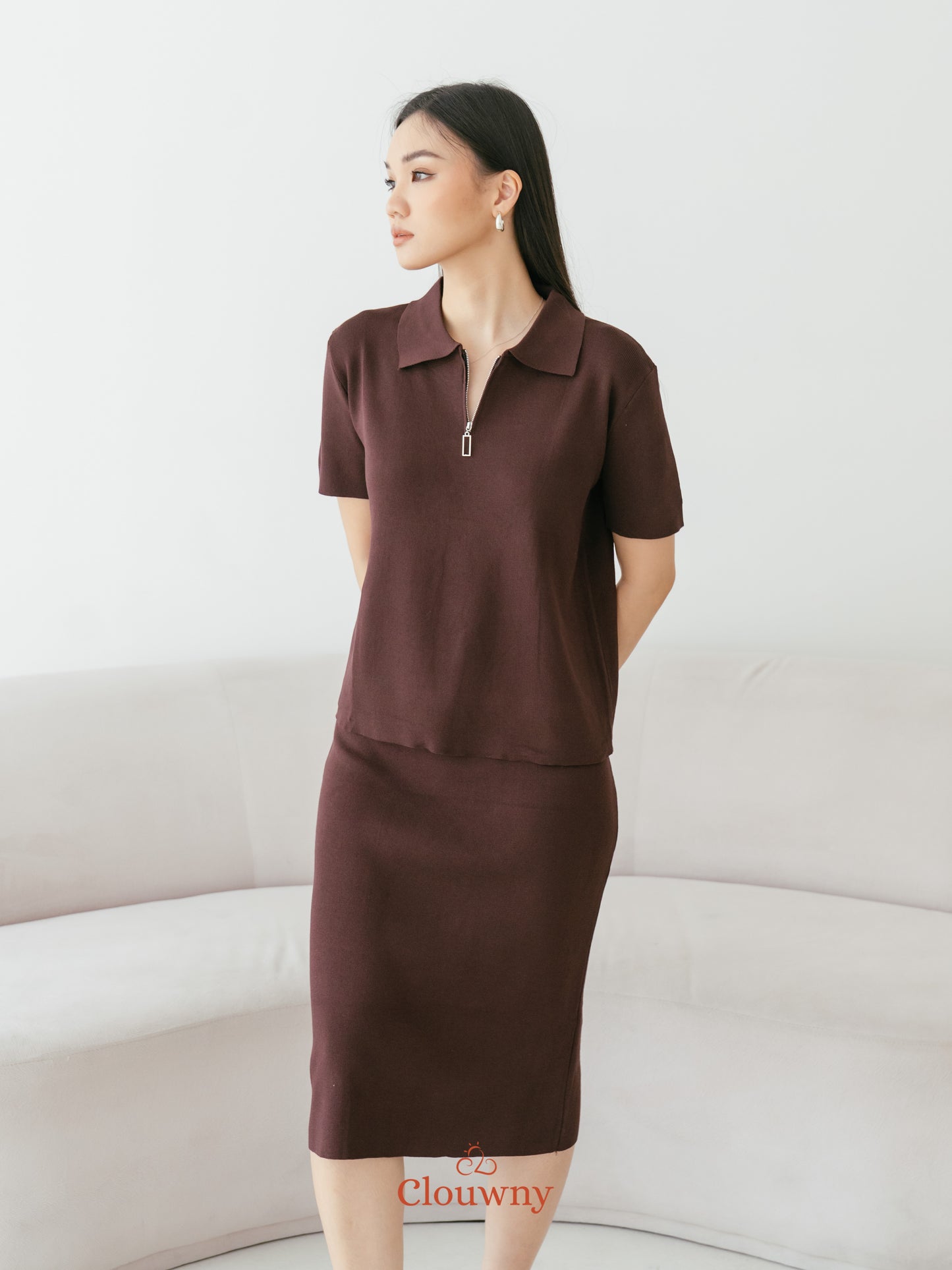 Alani Knit Set - Coffee