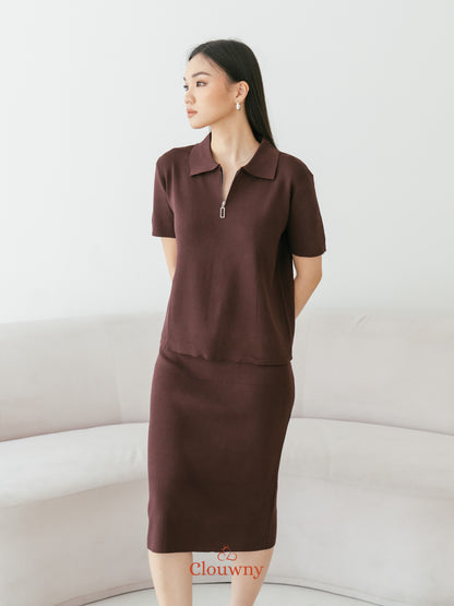Alani Knit Set - Coffee