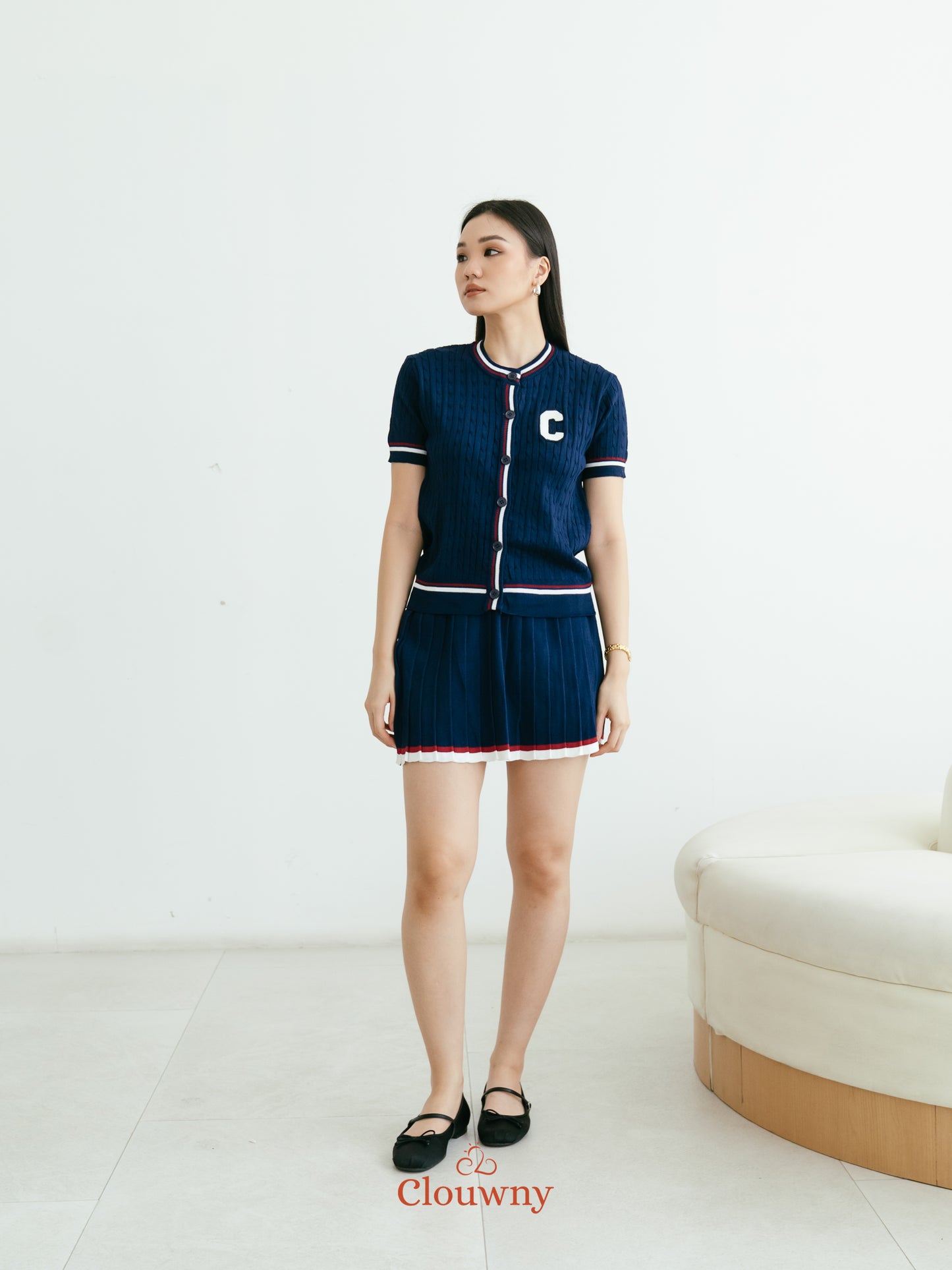 Charlise Knit Set - Navy