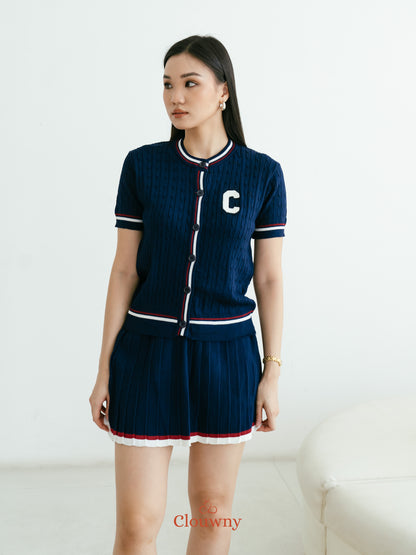 Charlise Knit Set - Navy