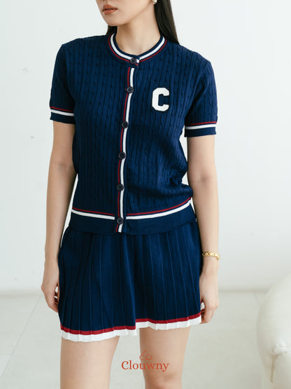 Charlise Knit Set - Navy