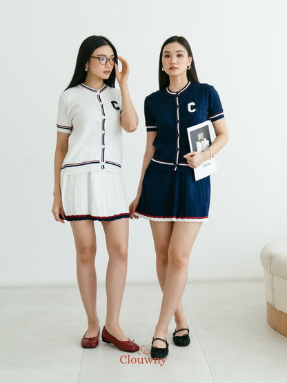 Charlise Knit Set - Navy