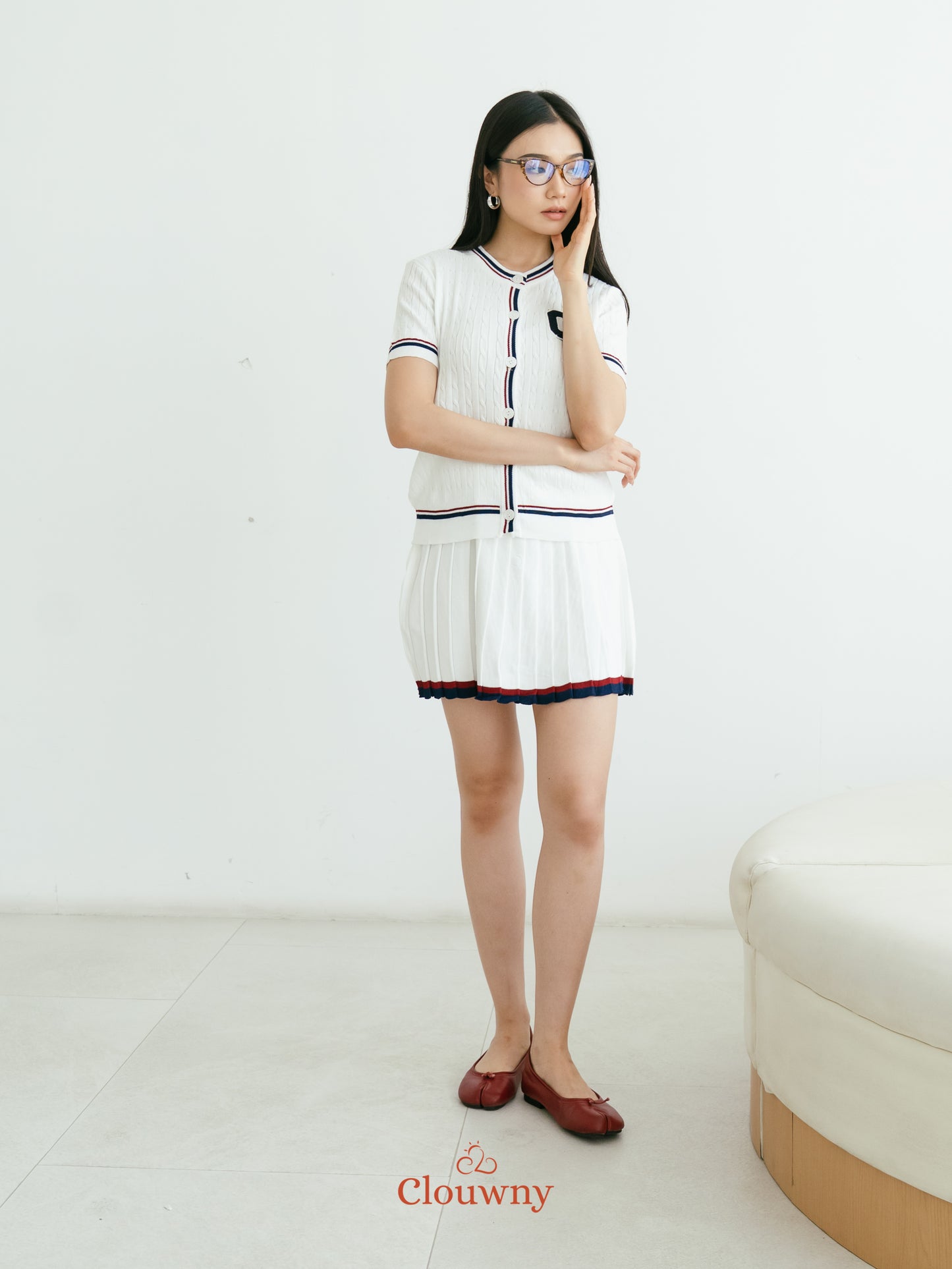 Charlise Knit Set - White