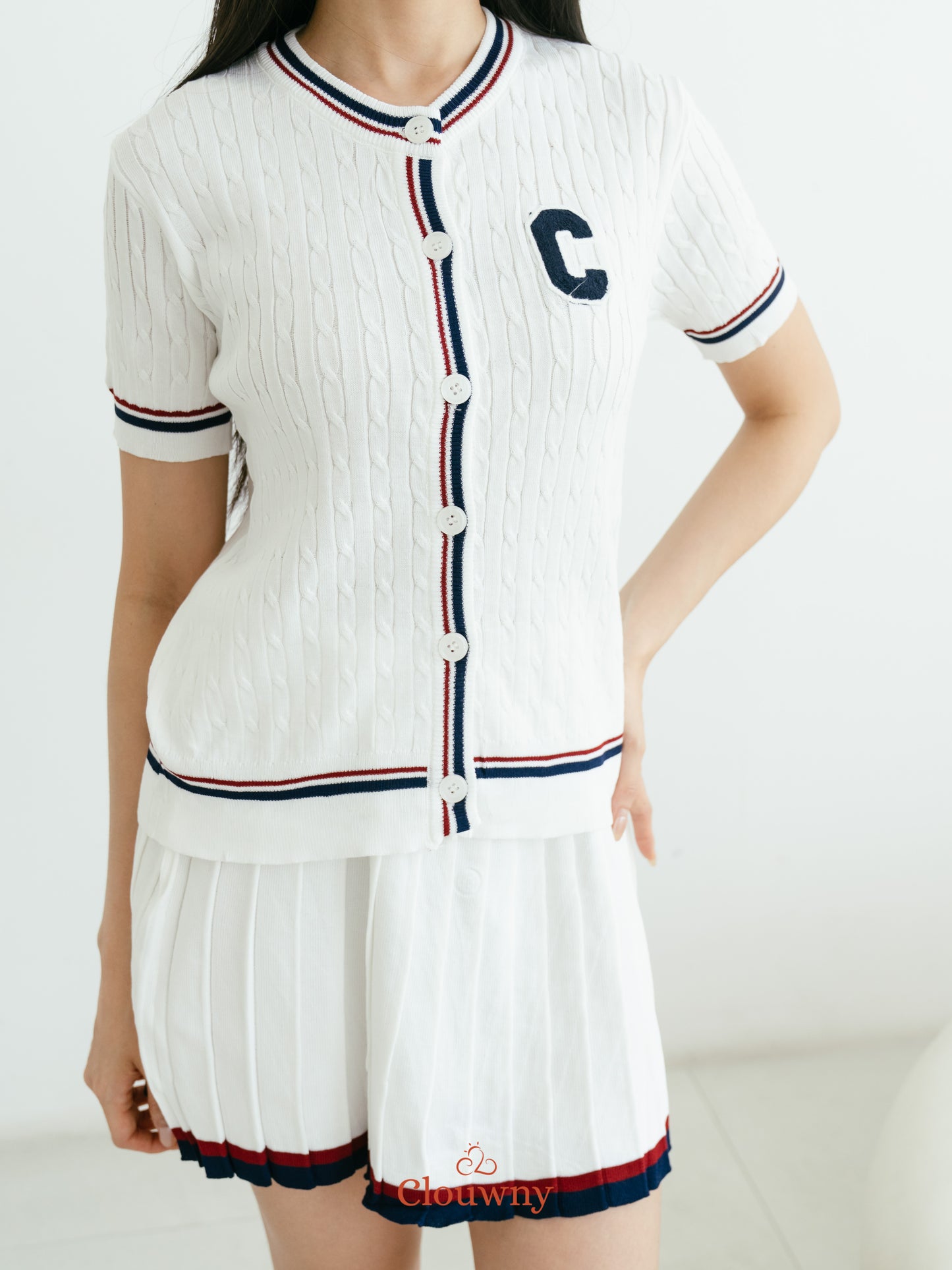 Charlise Knit Set - White