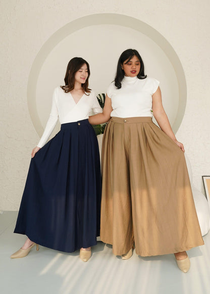 Yuni Cullotes Pants - Beige