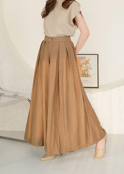 Yuni Cullotes Pants - Beige