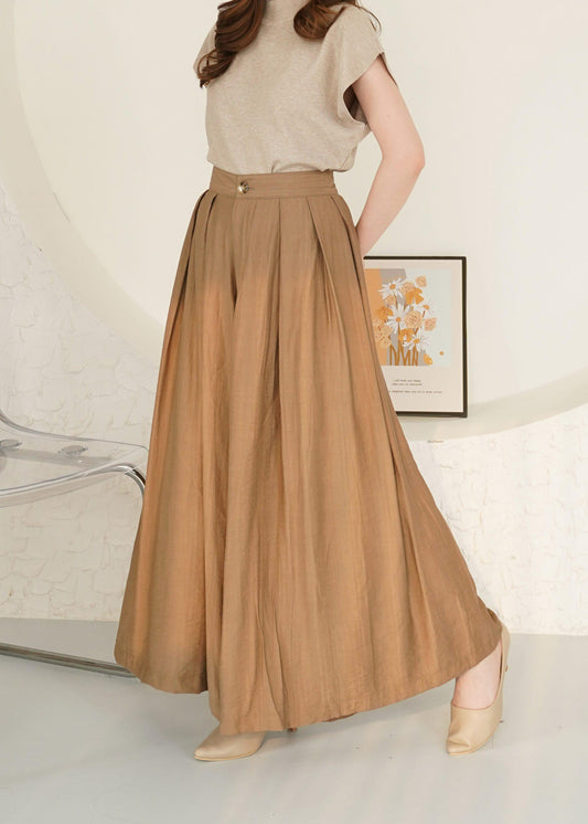 Yuni Cullotes Pants - Beige