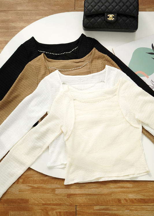 Moja Pearl Longsleeve - White